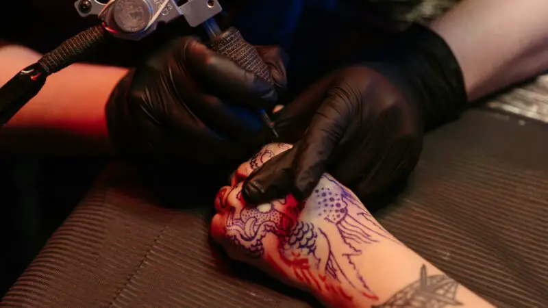 Hand tattoo design